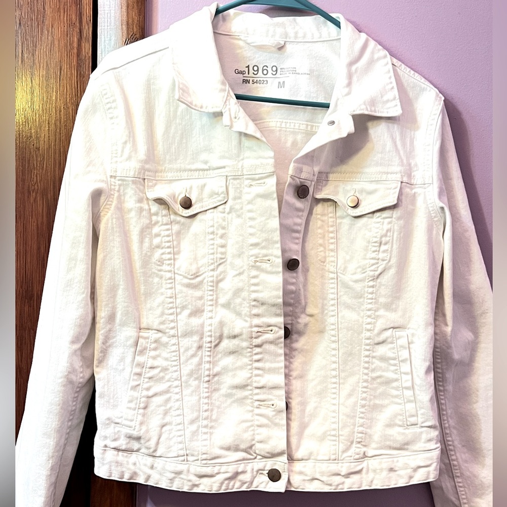 GAP 1969 Icon Denim White Jacket